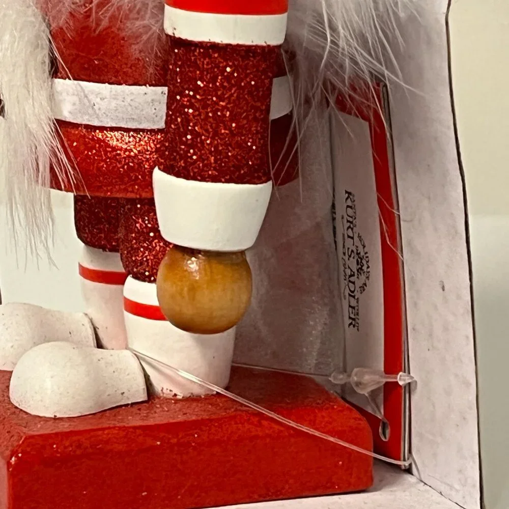Kurt Adler Short Bucket Hat Soldier Wooden Hollywood Christmas Nutcracker 7 1/2